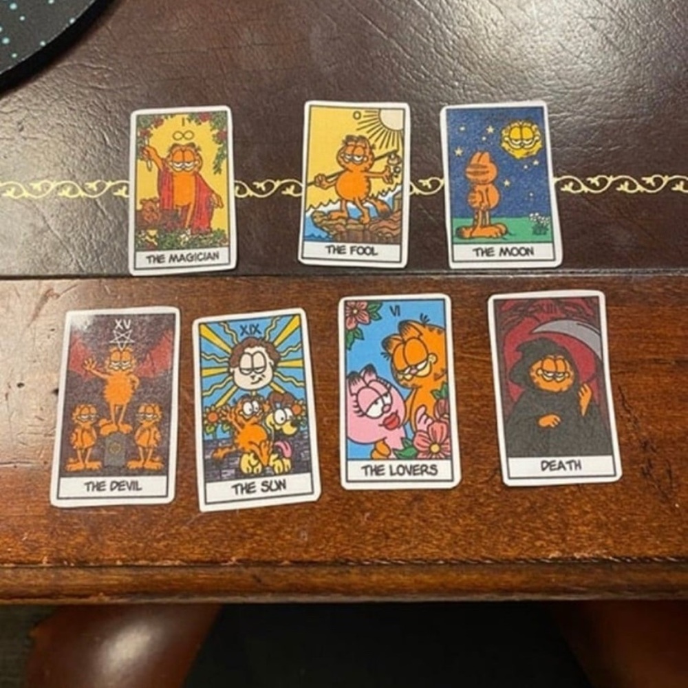 Garfield Tarot Card Sticker Set